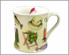 Fine China Fishing Mug & Coaster Set
