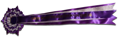 Large Printed Tail Eventing Rosette