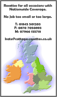 Rosette Contact information: Cottage Rosettes North Yorkshire